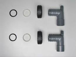 Clack, Installation Adapter, Plastic, Elbow, WS1/WS1.25 x 1" & 3/4" PVC, V3007-01