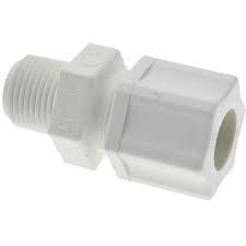 Fittings, Plastic, Jaco, CONNECTORS (Compression x MALE Threads)