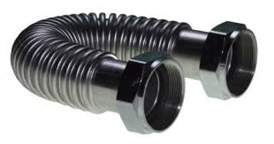 Flex Connector, Stainless Steel, 1 1/2" FIP x 1 1/2" FIP x 24" Length