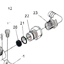 Fleck Part, DRAIN LINE FLOW CONTROL BUTTON 2500