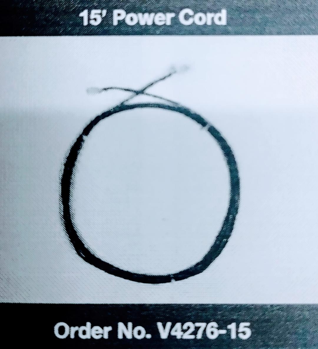 Clack, Power Cord, 15', V4276-15