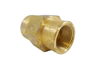 Fleck Part, Drain Line Flow Control HOUSING (Brass) 1" FIP x 3/4" FIP, Fleck No. 60708-00