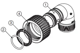 Clack Part, WS1.5P, Connection Fittings