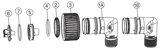Clack Part, WS1.5P, Drain Line Port Assembly