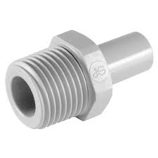 Fittings, Plastic, John Guest, STEM Adapter (Stem x Male Threads)