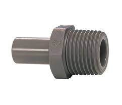 Fittings, Plastic, John Guest, STEM Adapter (Stem x Male Threads)