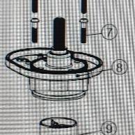 Clack Part, WS3, Alternating Valve 3", MAV DRIVE CAP ASSEMBLY (8)