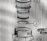 Clack Part, WS3, Drain Fitting Straight without Silencer, O-RINGS (3) (6)