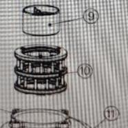 Clack Part, WS3, Alternating Valve 3", STACK ASSEMBLY (10)