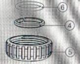 Clack Part, WS3, Drain Fitting Straight without Silencer, NUT (5)